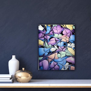 Scattered Pearls, Acrylic Pour Painting, Original Fluid Art, Abstract Art