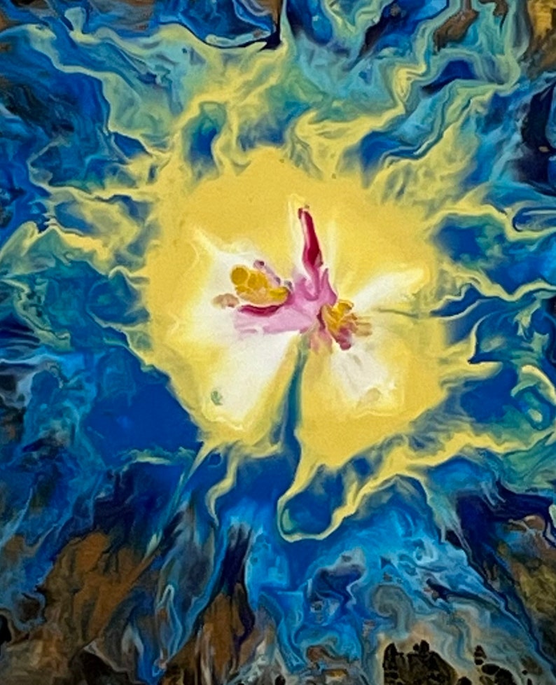 Acrylic Pour Painting Original Fluid Art Dutch Pour Etsy