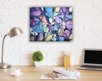 Scattered Pearls, Acrylic Pour Painting, Original Fluid Art, Abstract Art