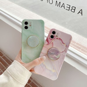 Cute  Case marble shell with stand case cover，iPhone 13,13max 13pro,iPhone 11/12/12 Pro/12pro Max Case,iPhone X  XR XSMAX，Apple Phone Case,