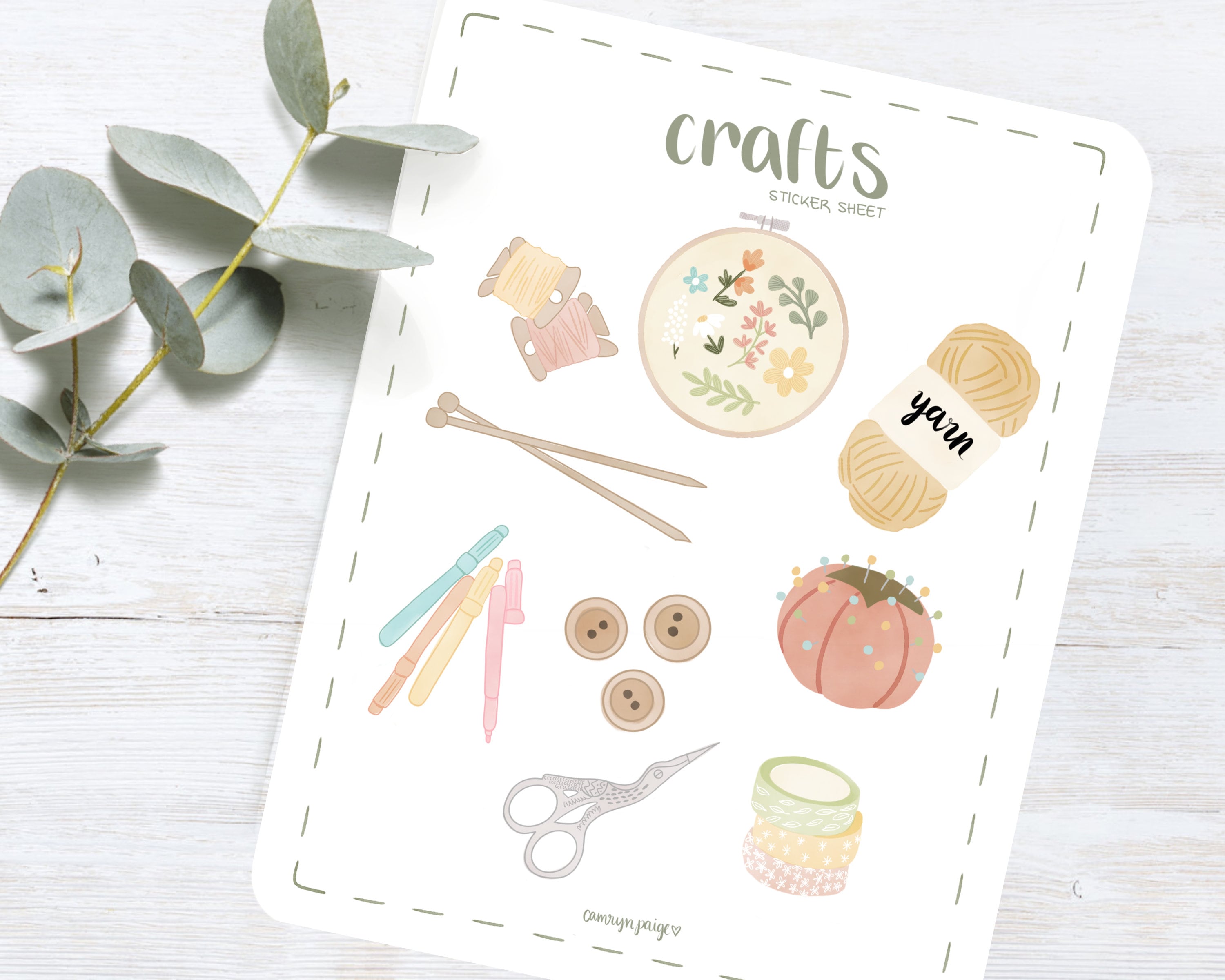 Provo Craft Cricut Printable Sticker Paper