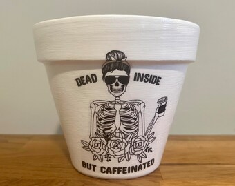 Funny plant pots, Silly planters, Plant lady gifts, Coffee gifts, Caffeine funny gifts, Coffee, Office flowerpots, Best friend gifts, Indoor
