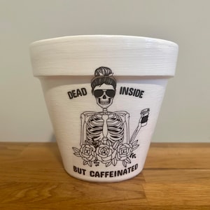 Funny plant pots, Silly planters, Plant lady gifts, Coffee gifts, Caffeine funny gifts, Coffee, Office flowerpots, Best friend gifts, Indoor