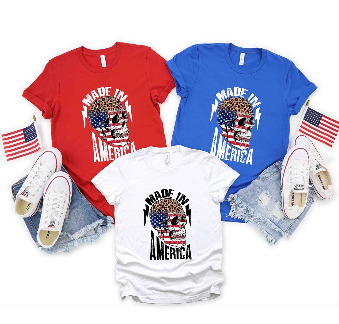 Made in America Shirt 4th of July Shirt Made in America Etsy