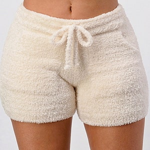 Fluffy Shorts Knit Shorts Short Loungewear Womens Loungewear Shorts Pajamas Pajama Soft Pajama Soft Loungewear Etsy