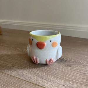 Custom Ceramic Pet Cup personalised dog, cat, bird coffee mug, tea cup, bubble planter, handpainted, handmade, unique quirky gift image 7