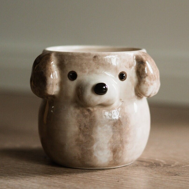 Custom Ceramic Pet Cup personalised dog, cat, bird coffee mug, tea cup, bubble planter, handpainted, handmade, unique quirky gift image 10