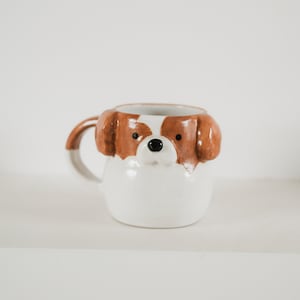 Custom Ceramic Pet Cup personalised dog, cat, bird coffee mug, tea cup, bubble planter, handpainted, handmade, unique quirky gift image 2