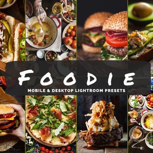 15 Foodie Mobile And Desktop Lightroom Presets, Photo Filters For Instagram And Food Bloggers, Food Lovers Preset Iphone Android Camera