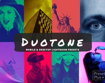 13 ajustes preestablecidos de Lightroom para dispositivos móviles y de escritorio Duotone, filtros de blogger de Instagram de contraste brillante para transmisiones hermosas Cámara iPhone Android