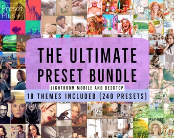 Paquete de 240 ajustes preestablecidos de Lightroom para dispositivos móviles y de escritorio, filtros de fotos para bloggers de Instagram, ajustes preestablecidos para bloggers de Instagram y edición. Androide