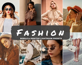 10 ajustes preestablecidos de moda para Lightroom móvil y de escritorio, filtros de fotos para blogueros de Instagram, ajustes preestablecidos de moda de Glamour Beauty para una fácil edición