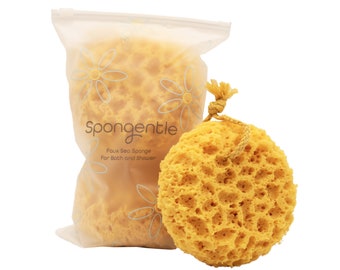 3 Pack Exfoliating Body Sponge Ultra Soft, for Bath and Shower, Multiple Textures, Generous and Rich Lather, for All Ages