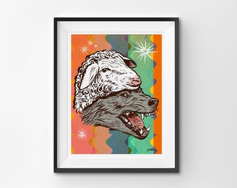 Wolf In Sheep's Clothing - PRINT