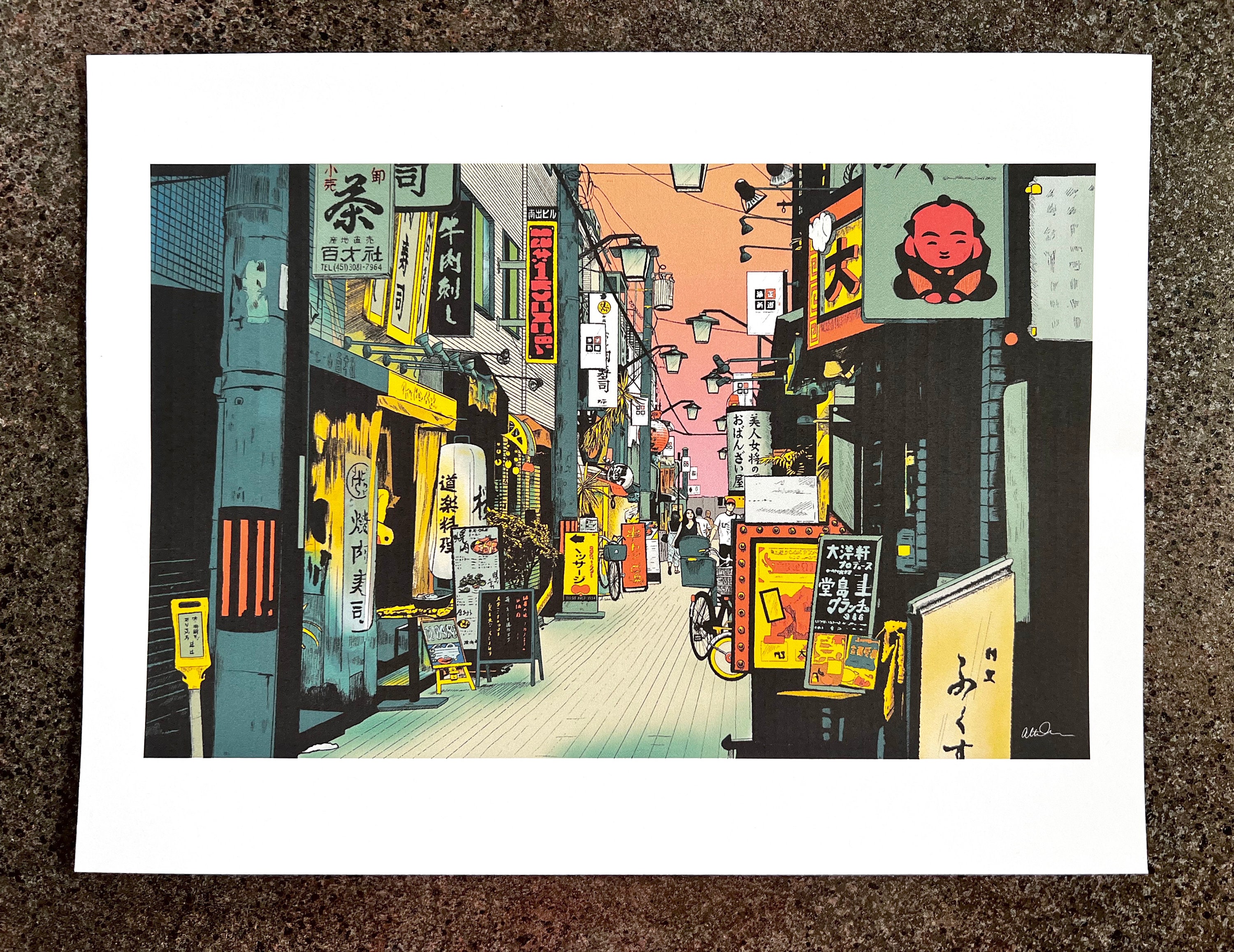 Tokyo Street Market - PRINT - Etsy