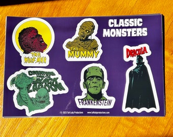 Classic Monsters - Sticker Sheet