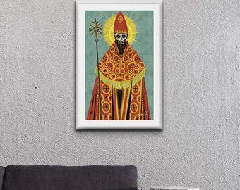 Skeleton Pope - PRINT