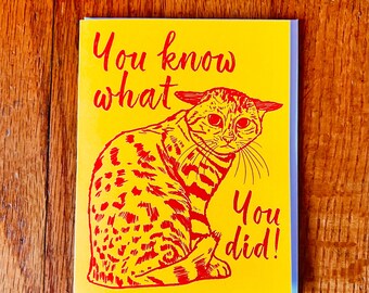 You Know What You Did - Greeting Card Set