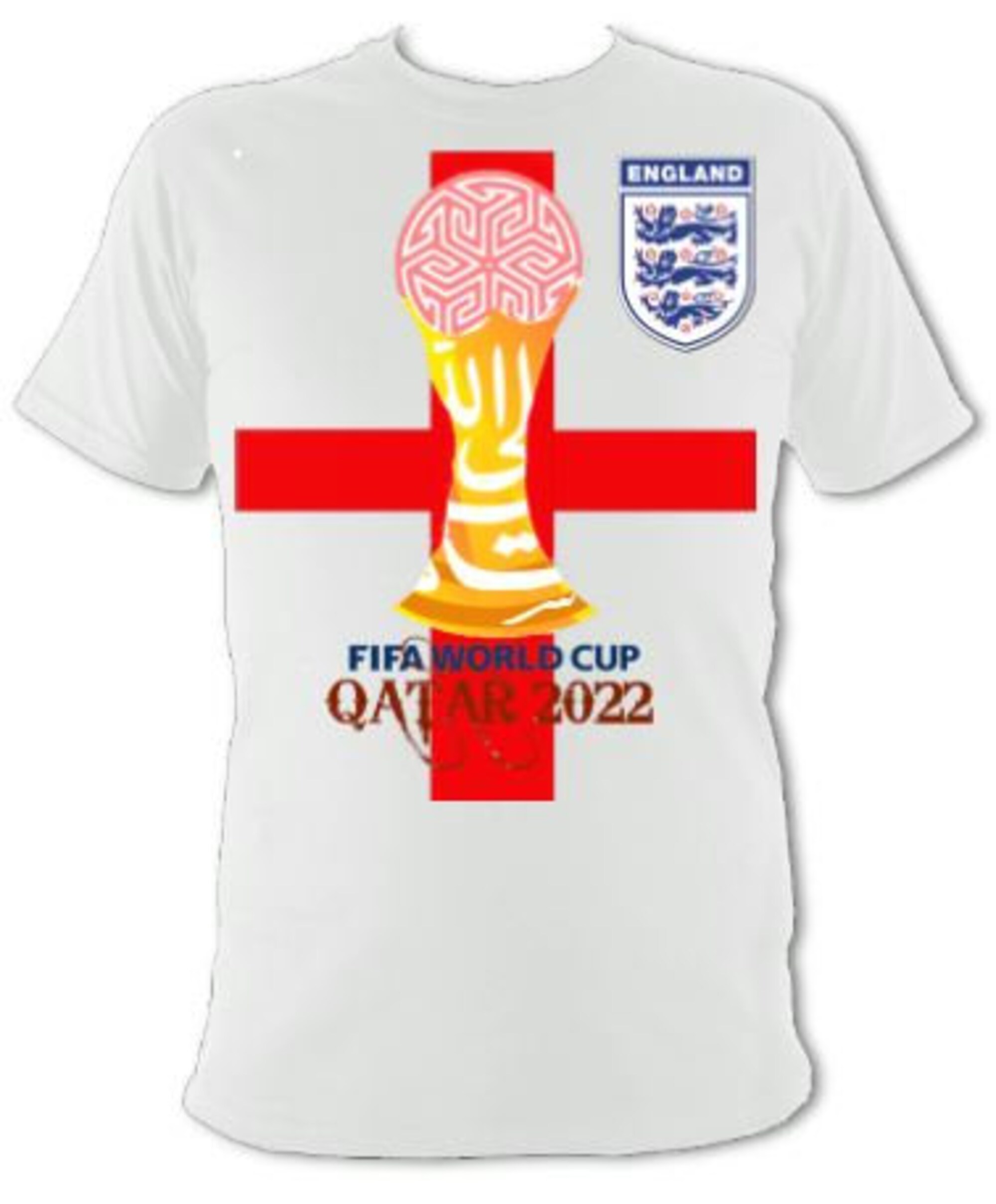 England Football Team World Cup Quatar 2022 T shirt In White england-football-team-world-cup-quatar-2022-t-shirt-in-white