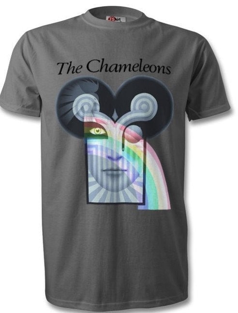 Discover The Chameleons - band retro 80's album art- t-shirt