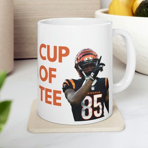 Tee Higgins, Cup of Tee Higgins, Cincinnati Bengals, Cincinnati Bengals Mug, Tee Higgins Mug, Tee Higgins Coffee Mug