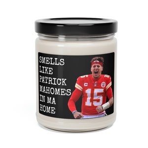 Patrick Mahomes Candle, Smells Like Patrick Mahomes Candle, Kansas City Chiefs, KC Chiefs, Kansas City Chiefs Candle