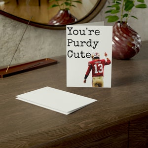 Brock Purdy Card, Brock Purdy, Brock Purdy Gifts, San Francisco 49ers-1,10, 30 and 50 pieces