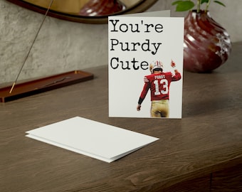 Brock Purdy Valentines Day Card: San Francisco 49ers Greeting Card