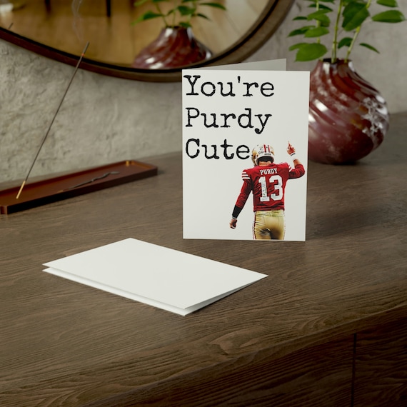 Brock Purdy Valentines Day Card: San Francisco 49ers Greeting Card