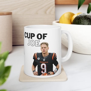 Joe Burrow Mug, Joe Burrow Coffee Mug, Joe Burrow Ceramic Mug, Joe Burrow Coffee Cup, Cincinnati Bengals