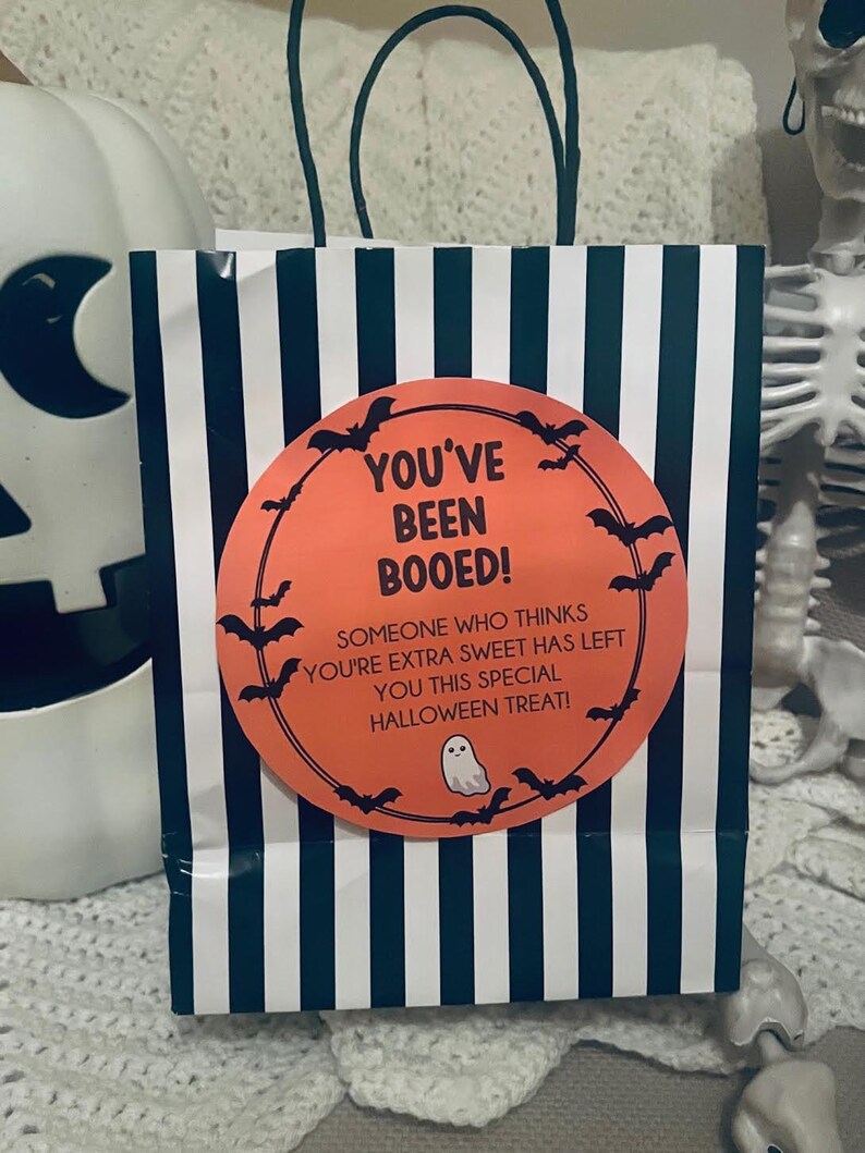 You've Been Booed Tag: Printable Halloween Game (instant Download) - Etsy