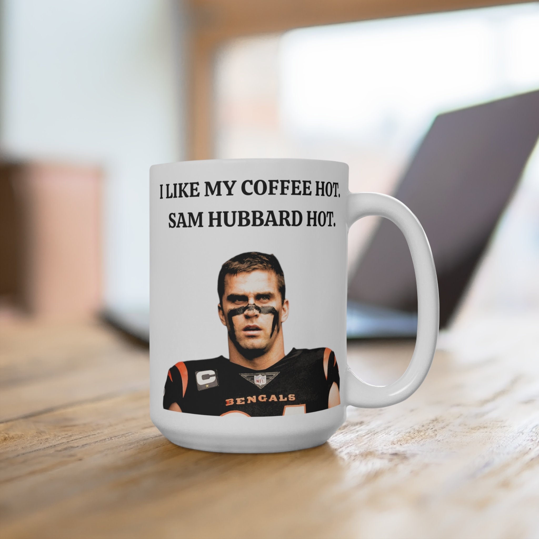Sam Hubbard Cincinnati Bengals Mug - 15oz Ceramic Coffee Cup