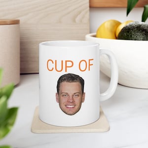 Joe Burrow Mug, Joe Burrow Coffee Mug, Joe Burrow Ceramic Mug, Joe Burrow Coffee Cup, Cincinnati Bengals