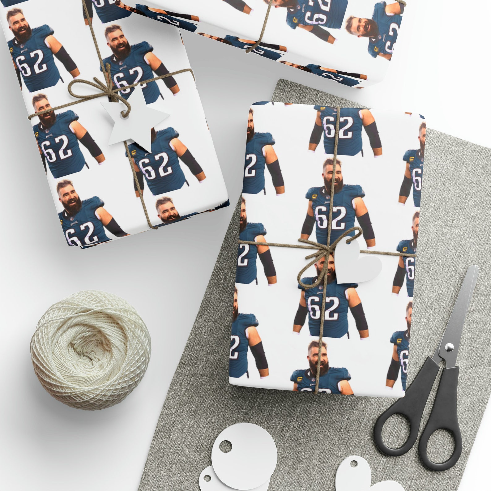 Jason Kelce Wrapping Paper, Jason Kelce Gift, Philadelphia Eagles