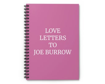Joe Burrow Notebook: Cincinnati Bengals Fan Gift