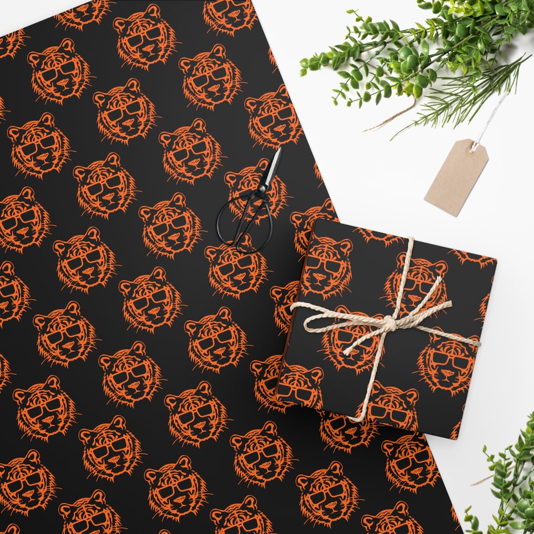 Cincinnati Bengals Wrapping Paper, Bengals Wrapping Paper, Bengals
