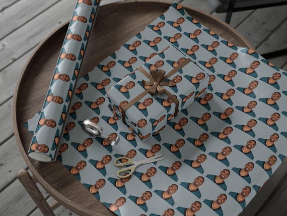 Jalen Hurts Wrapping Paper: Glossy Philadelphia Eagles Gift Wrap