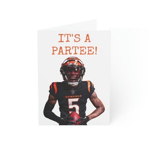 Cincinnati Bengals Card, Tee Higgins Card, Tee Higgins Birthday Card, Tee Higgins Funny Card, Bengals Birthday, Higgins Number 5