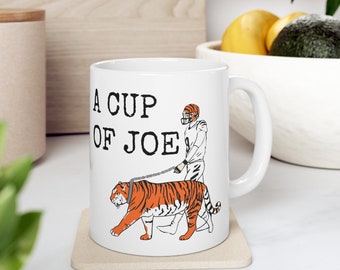 Joe Burrow Ceramic Coffee Mug: Cincinnati Bengals Gift