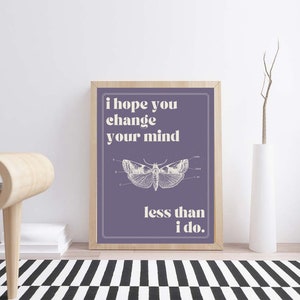 The Band CAMINO Digital Download -- Less Than I Do Lyric Poster