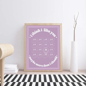 The Band CAMINO Digital Download -- I Think I Like You Lyric Poster