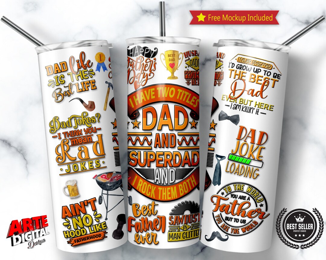 Dad Father's Day Tumbler PNG, Gift for Dad Fathers Day Tumbler ...