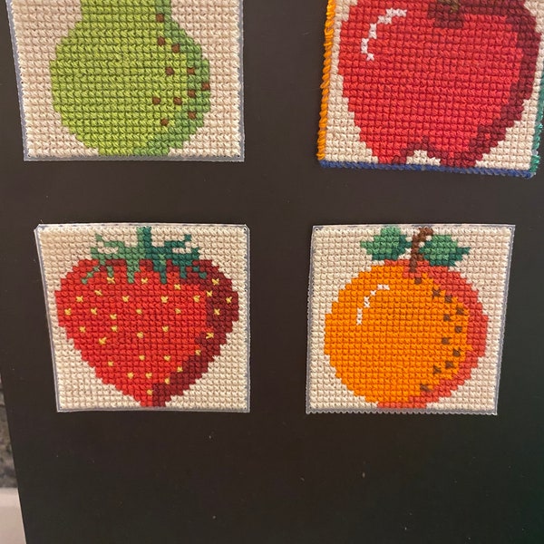 Farmstand Fruit Magnets - Choose Apple, Pear, half Apple, Strawberry, Tangerine, Orange slice, Watermelon or Pineapple