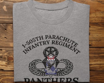 1-505 PIR PT Shirt - 82nd Airborne Panthers T-Shirt | H-Minus US Army Military Physical Fitness