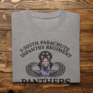 1-505 PIR PT Shirt | 3BCT Panthers T-Shirt | 82nd Airborne Tee | H-Minus | US Army Military Physical Fitness Shirt
