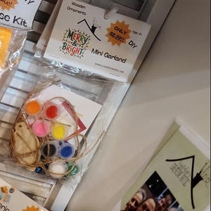 Kit de mini guirnaldas alegres y brillantes, adornos de luces navideñas, manualidades DIY