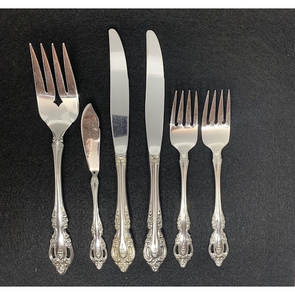 6 BRAHMS Oneida Community Stainless Flatware Mixed Lot 6 Replacements SIlverware