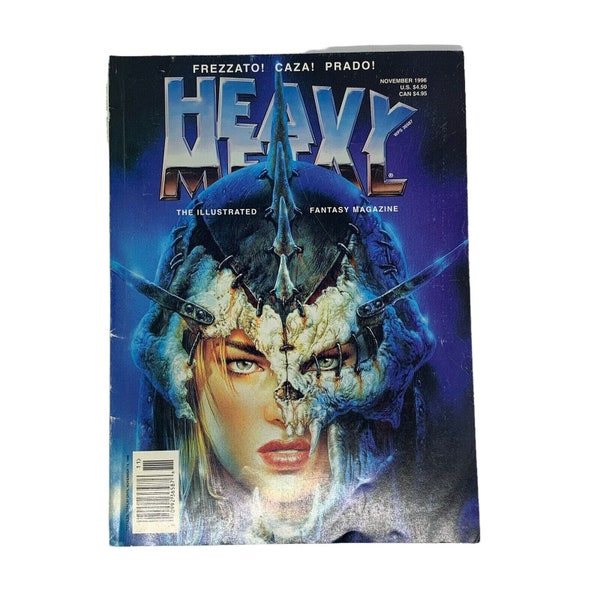 Heavy Metal Magazine November 1996 Illustrated Fantasy Risque; Adult Vintage