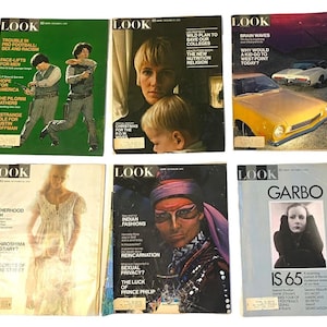 LOOK Magazines All 1970 Lot of 6 Garbo Hoffman Westpoint Prince Philip