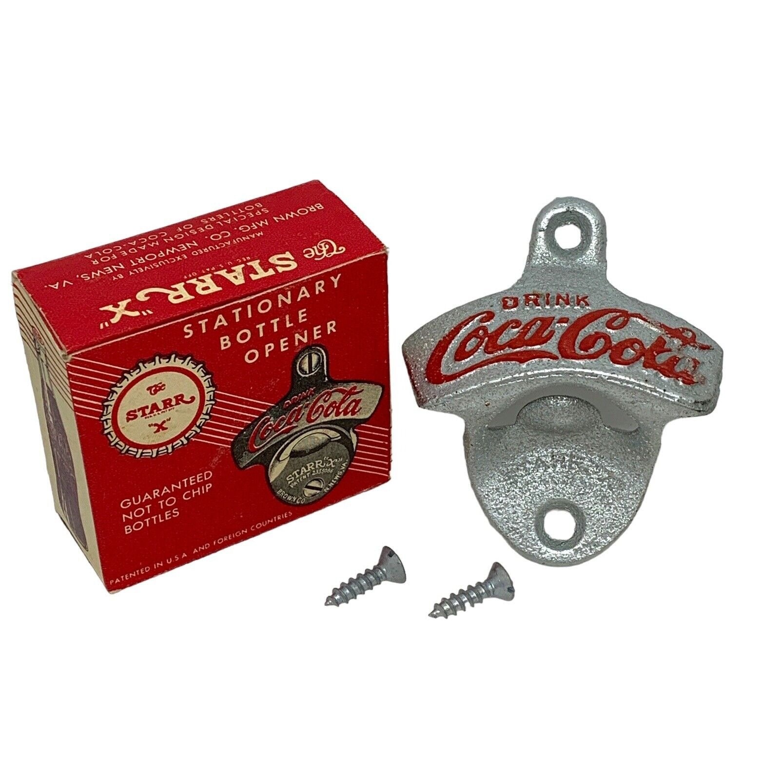 The STARR X Drink Coca-cola Stationary Bottle Opener W Original Red Box